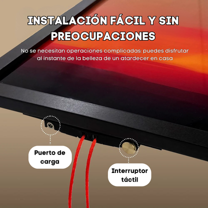 Cuadro con Proyección del Sol Ajustable