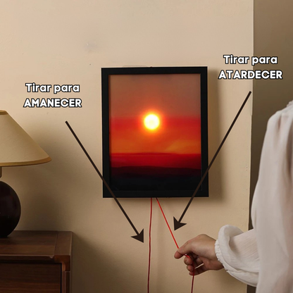 Cuadro con Proyección del Sol Ajustable