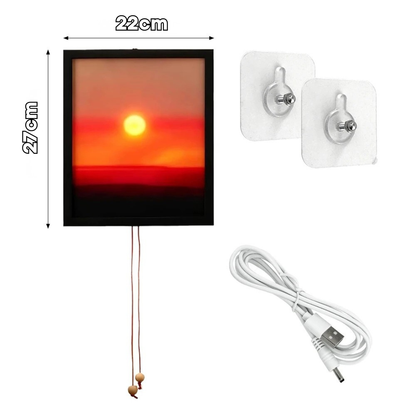 Cuadro con Proyección del Sol Ajustable