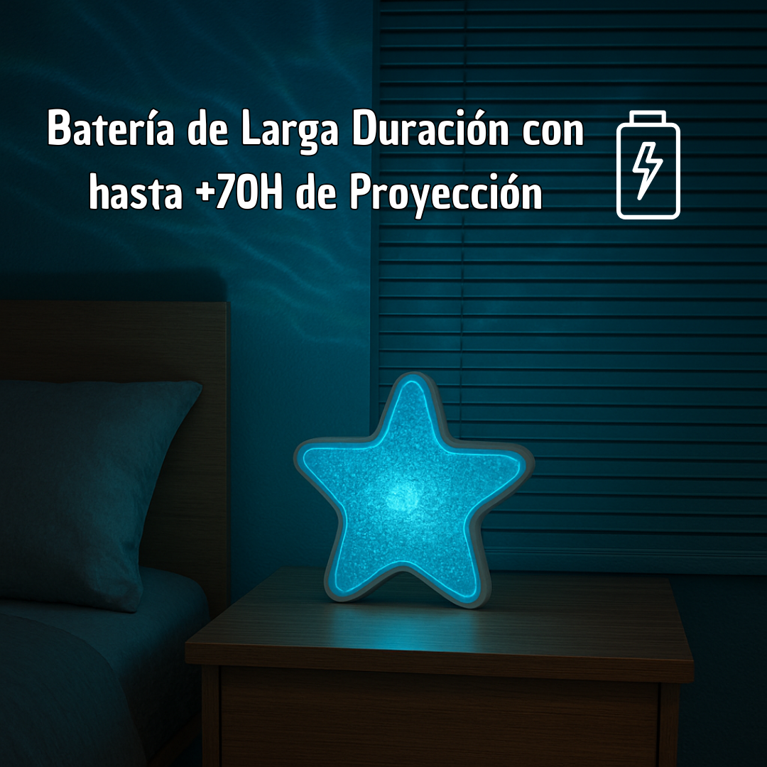 Proyector Estrella de Mar con Efecto de Ondas