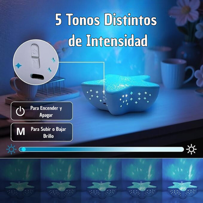 Proyector Estrella de Mar con Efecto de Ondas